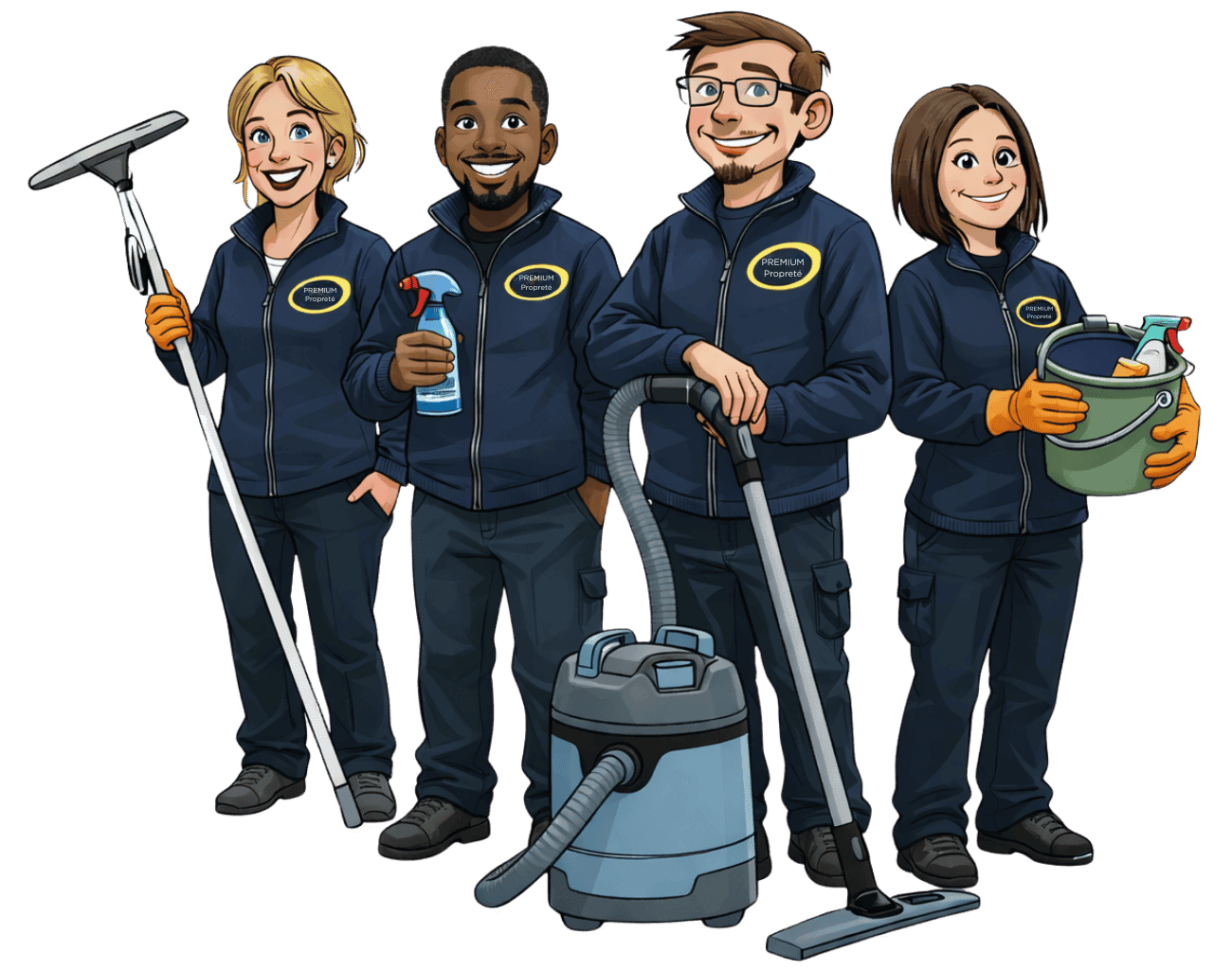 Illustration de l’activité de nettoyage professionnel